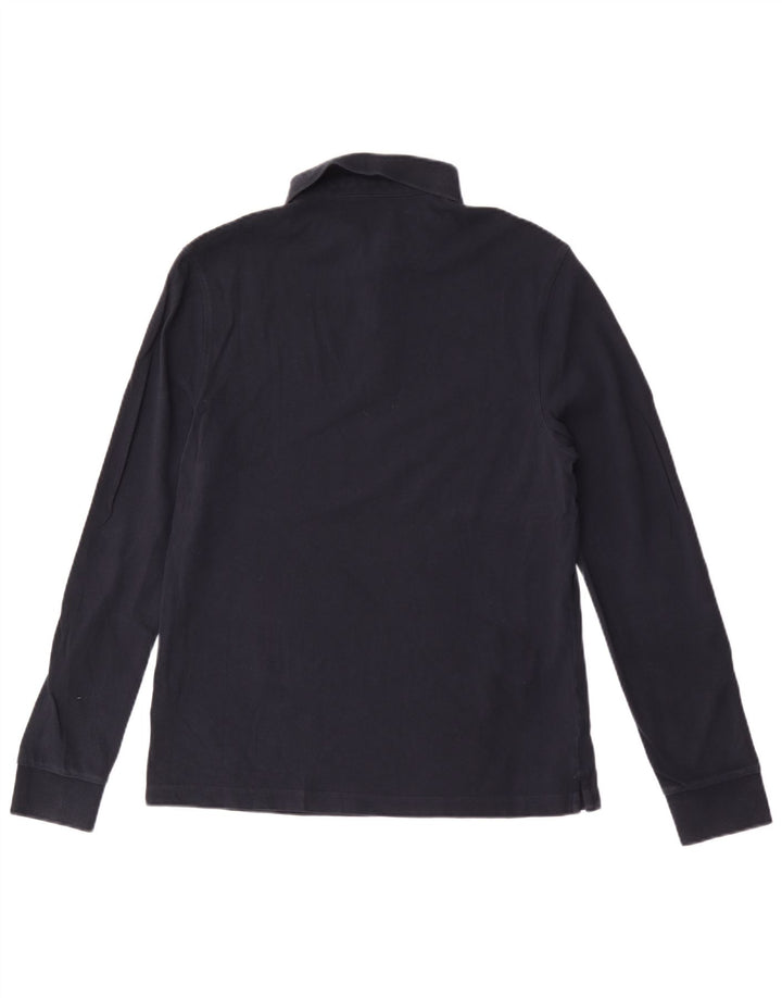 Marks & Spencer Herre langærmet Regular Fit Polo Shirt Medium Navy Blue