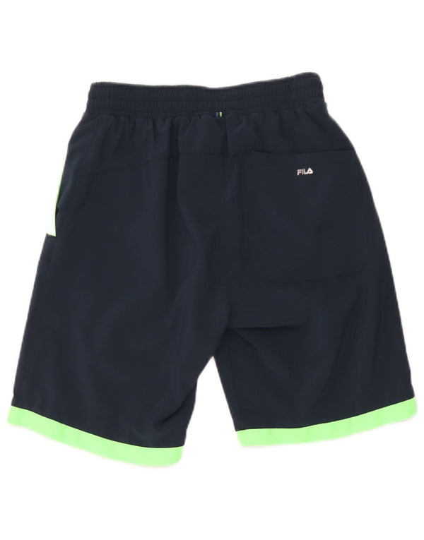 Fila Mens Sport Shorts Medium  Navy Blue Colourblock Polyester