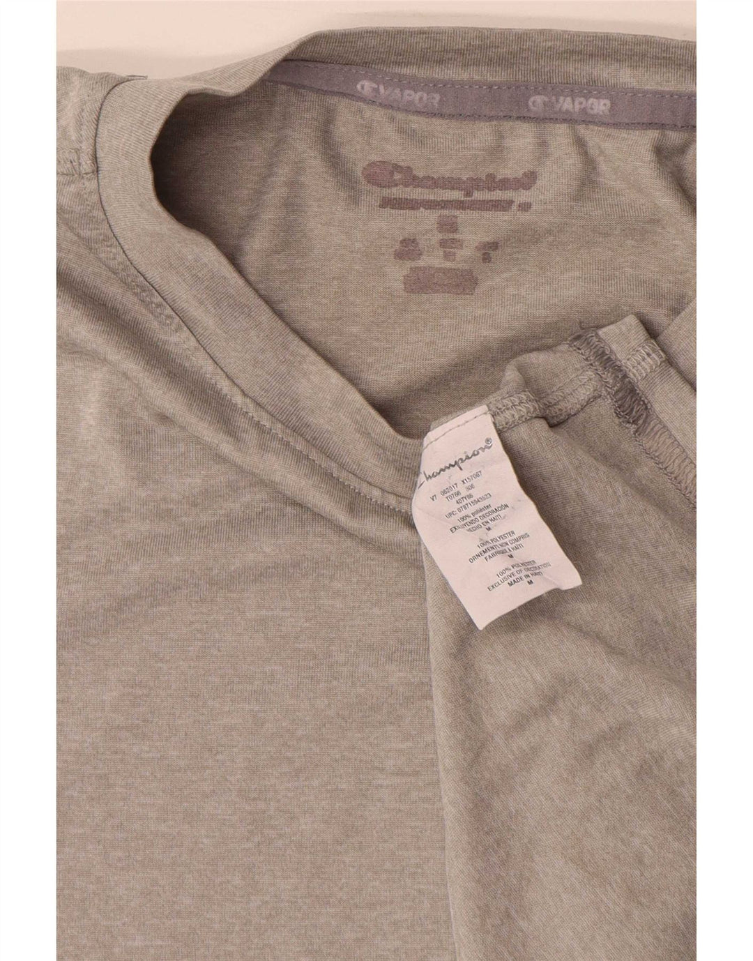 Champion Herre T-Shirt Top Medium Grå Polyester