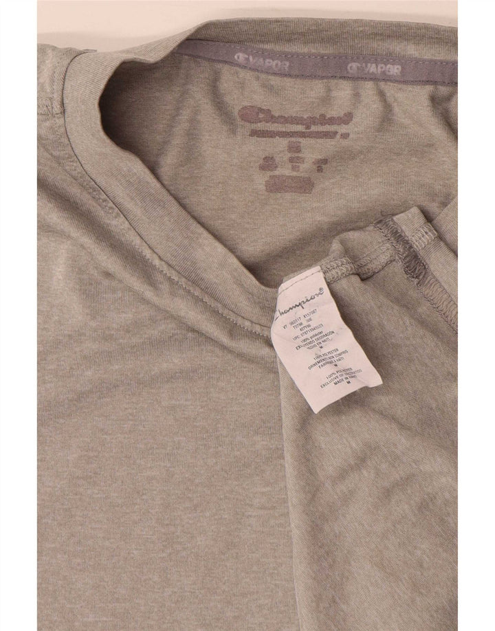 Champion Herre T-Shirt Top Medium Grå Polyester
