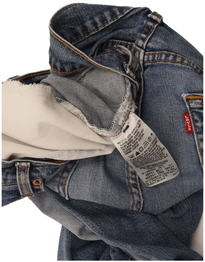 Męskie proste dżinsy LEVI'S W38 L27 Niebieskie bawełniane