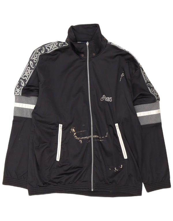 Asics Veste de Survêtement Graphique Homme IT 54 XL Noir Colorblock