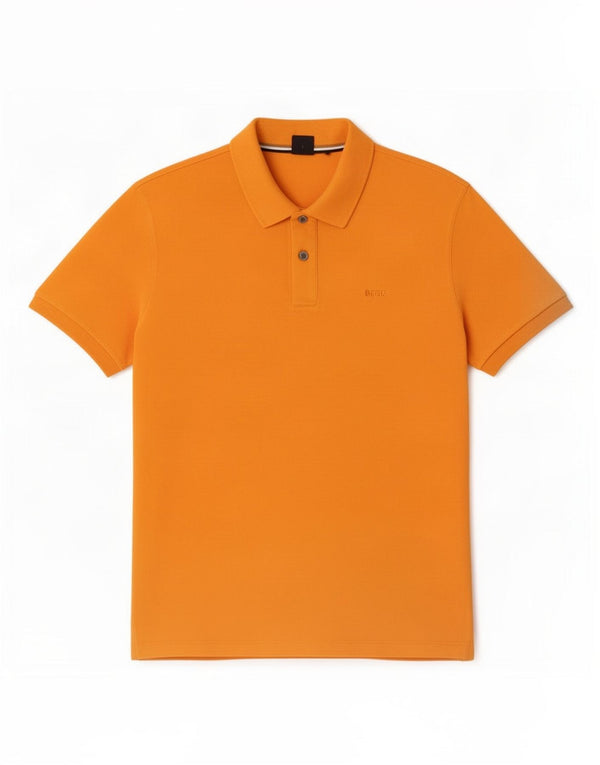 Hugo Boss Polo para hombre de algodón naranja grande