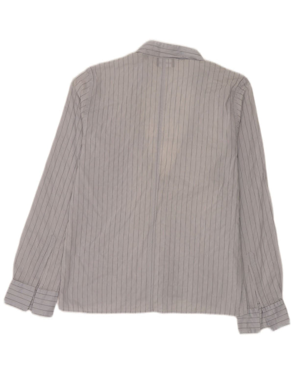 Camicia pullover da donna Emporio Armani UK 14 gessato blu medio