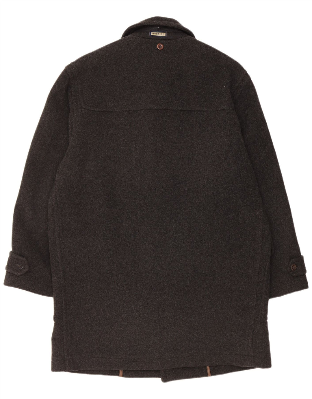 Rodrigo Duffle-coat coupe ample pour hommes IT 48 laine noire moyenne
