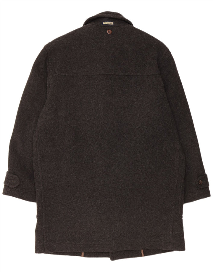 Rodrigo Duffle-coat coupe ample pour hommes IT 48 laine noire moyenne
