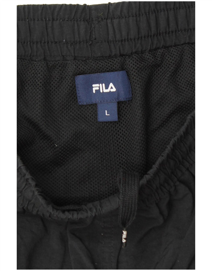 Fila Mens Sport Shorts Large Black Colourblock Polyamide