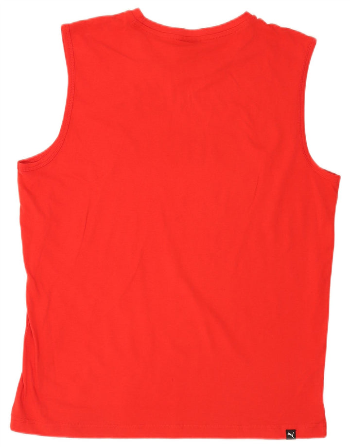Puma Herren Graphic Vest Top Large Rot