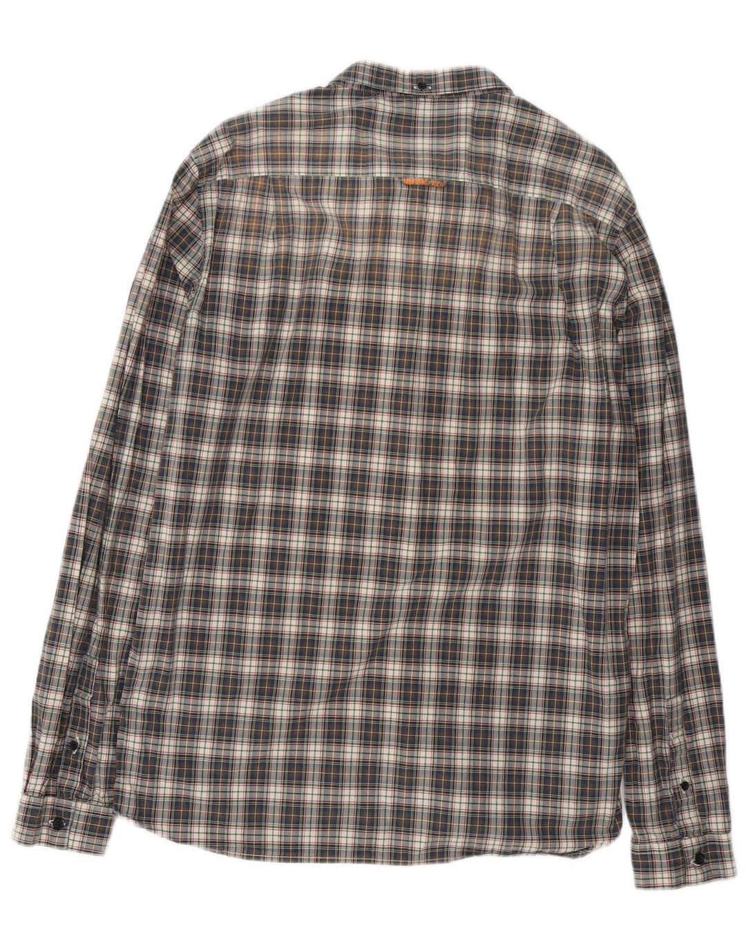 Camicia da uomo Superdry 2XL in cotone a quadri blu navy