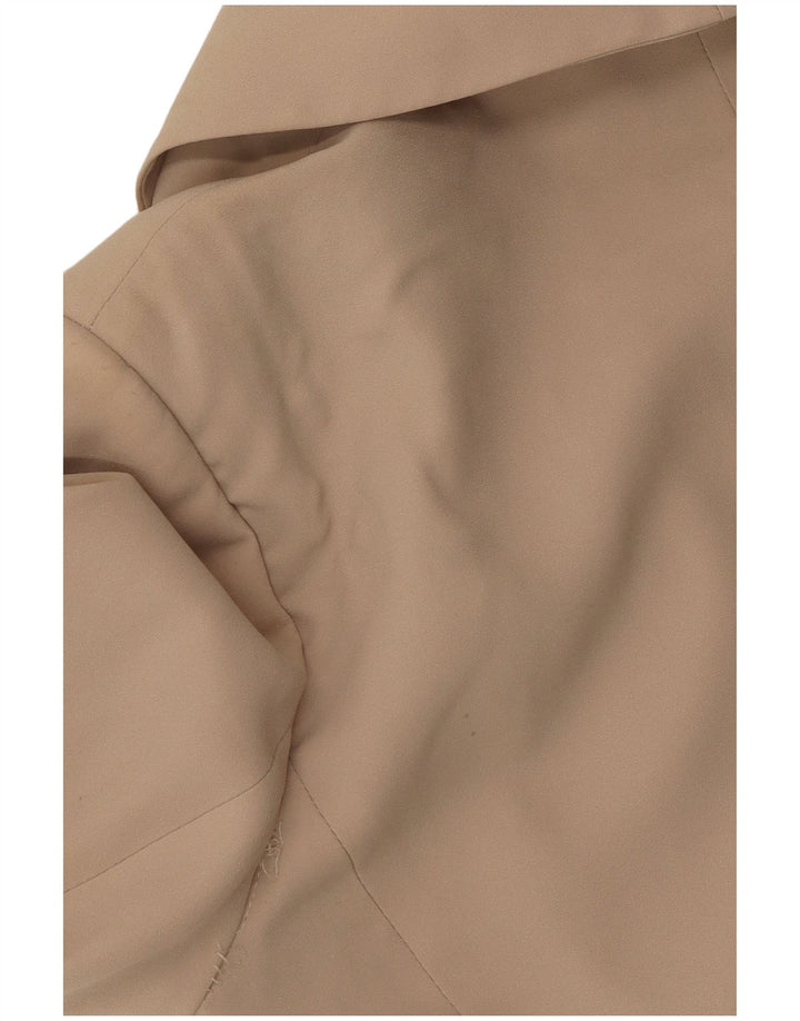 Benetton Womens 1 Button Blazer Jacket UK 12 Medium Beige