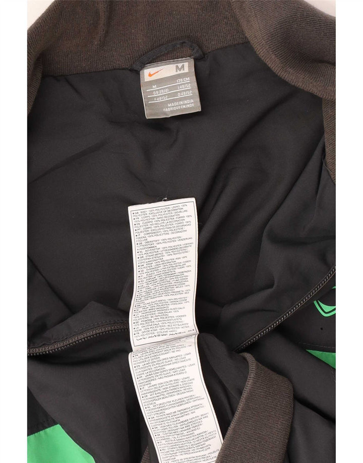 Nike Mens Tracksuit Top Jacket UK 39/41 Medium Black Polyester Sports