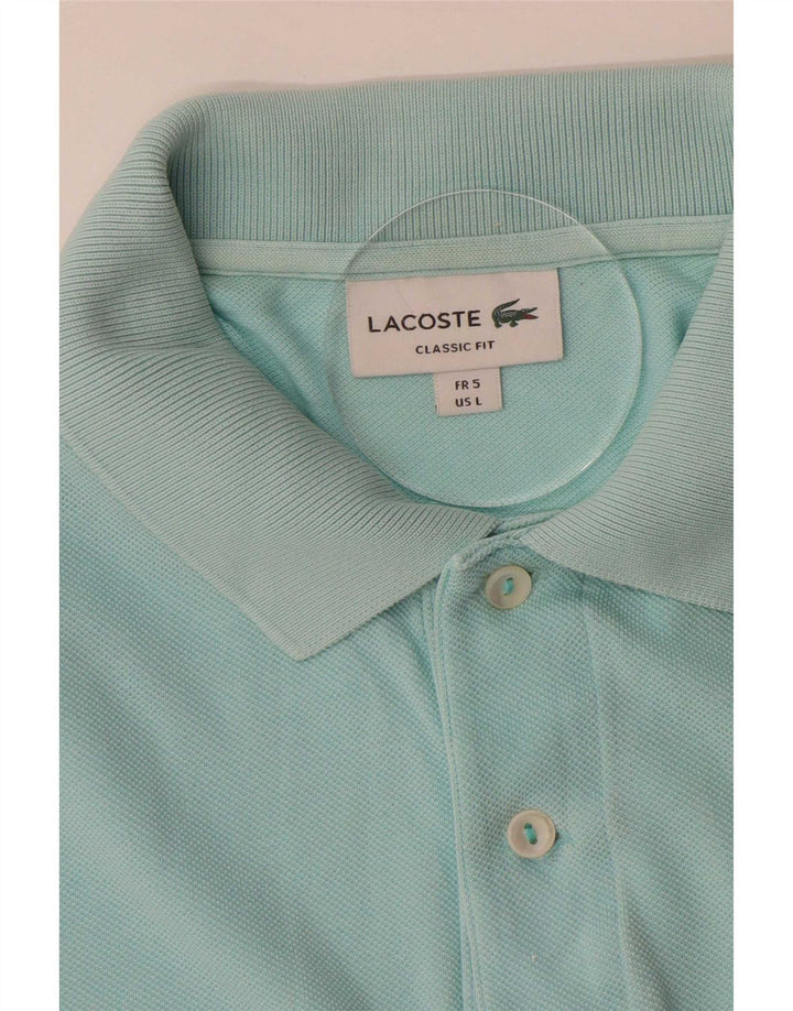 Lacoste Herre Classic Fit Polo Shirt Størrelse 5 Large Blå