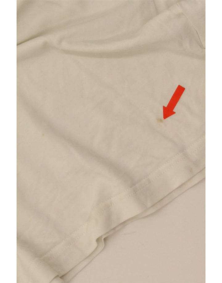 Puma Herre T-Shirt Top Stor Hvid Bomuld