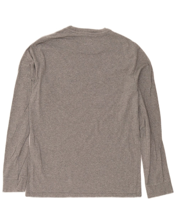 Top masculino Levi's Standard Fit manga comprida pequeno algodão manchado cinza