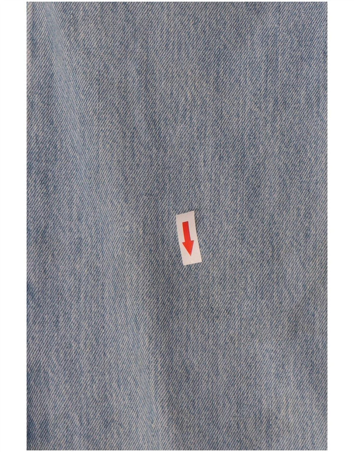 Levi's Mens Straight Jeans W34 L30 Blue Cotton