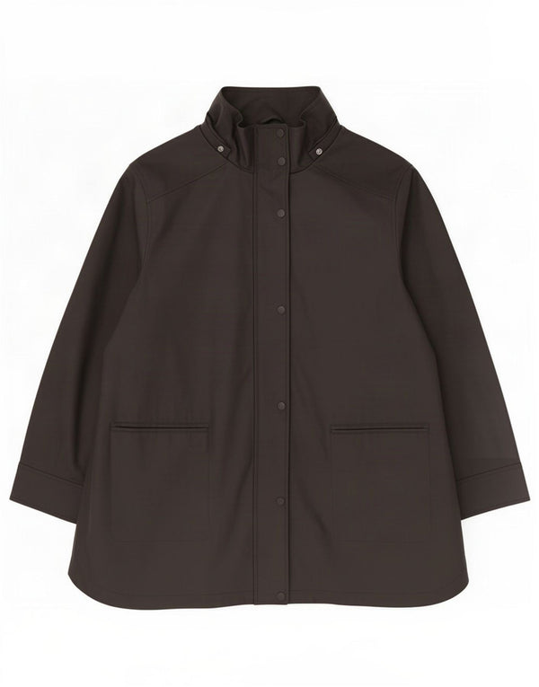 John Lewis Womens Windbreaker Jacket UK 18 XL Black Polyurethane