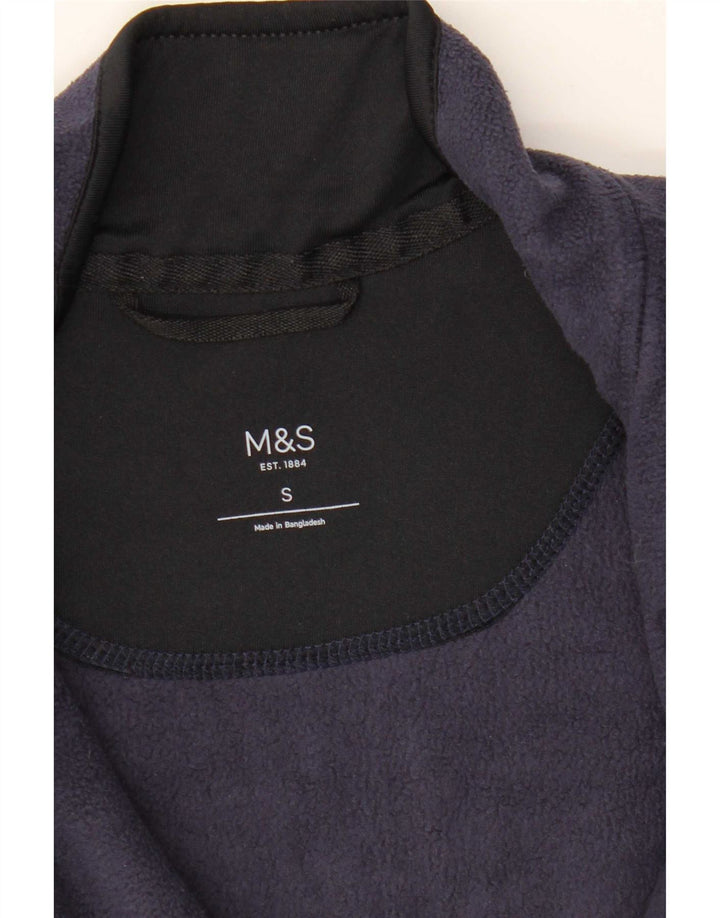 Giacca in pile da uomo Marks & Spencer UK 36 Small Blu Navy