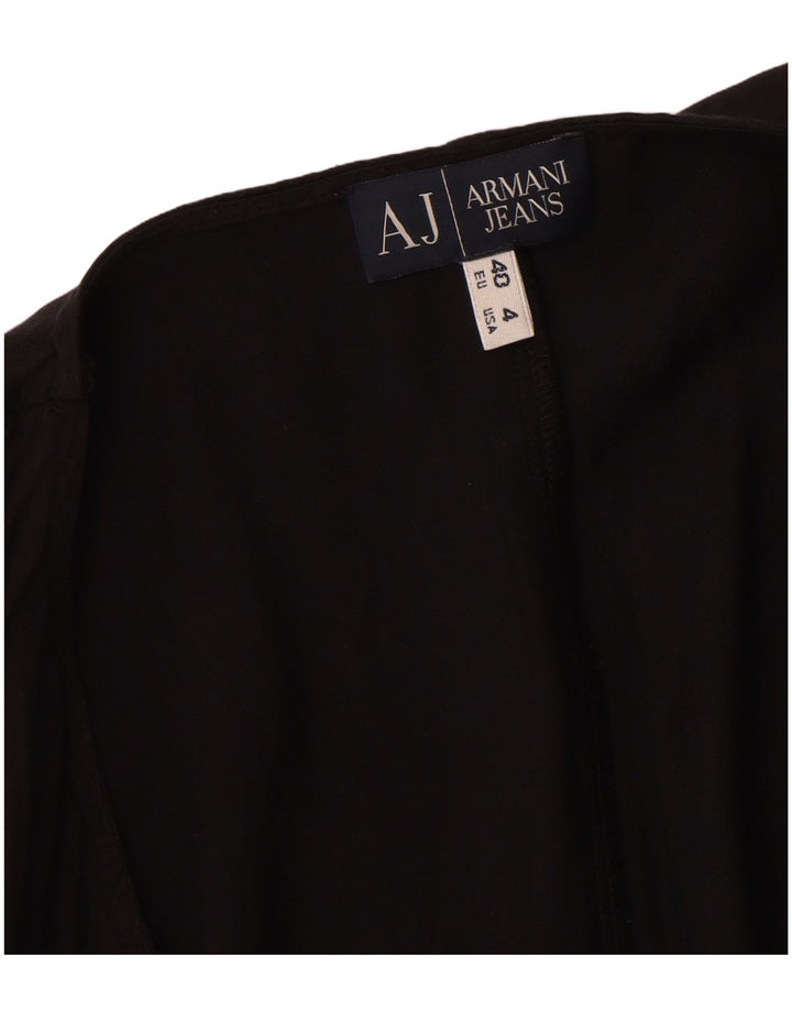 Armani Jeans Damen Ärmelloser Playsuit EU 40 Mittelschwarze Viskose