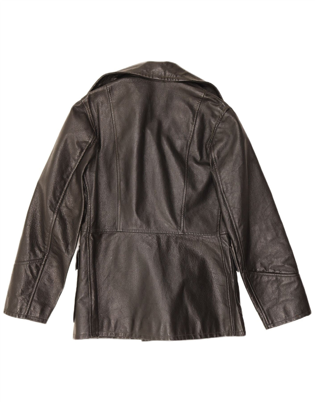 Vintage læderjakke til kvinder UK 10 Small Black
