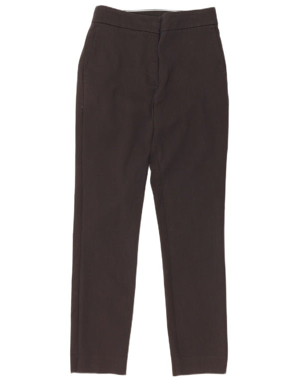 Женские узкие брюки чинос Zara, маленькие, черные, хлопковые, W26 L27