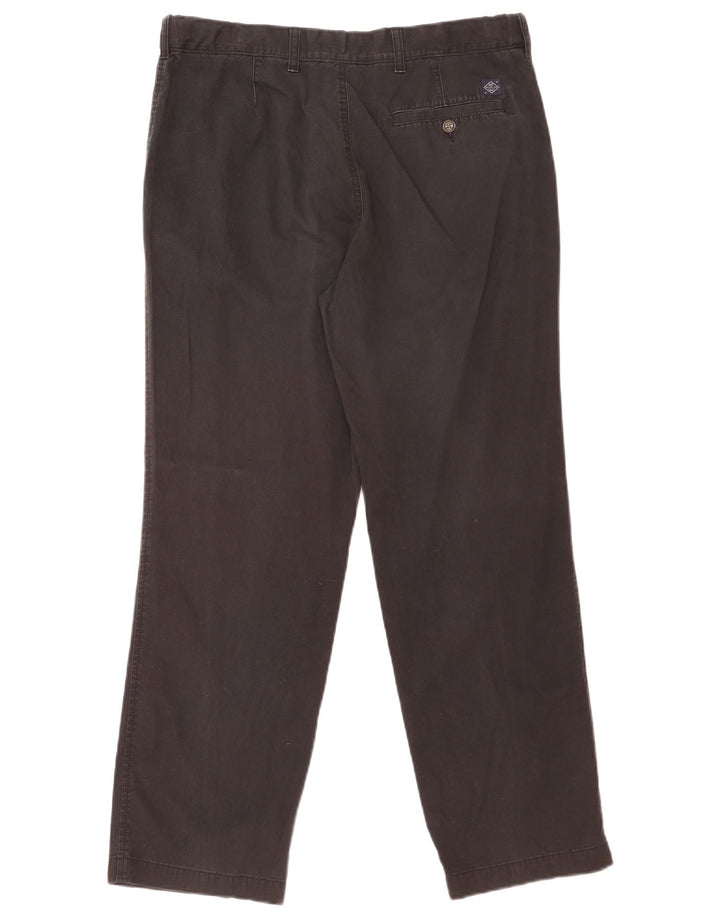 Marks & Spencer Mens Regular Chino Trousers W36 L31 Black Cotton