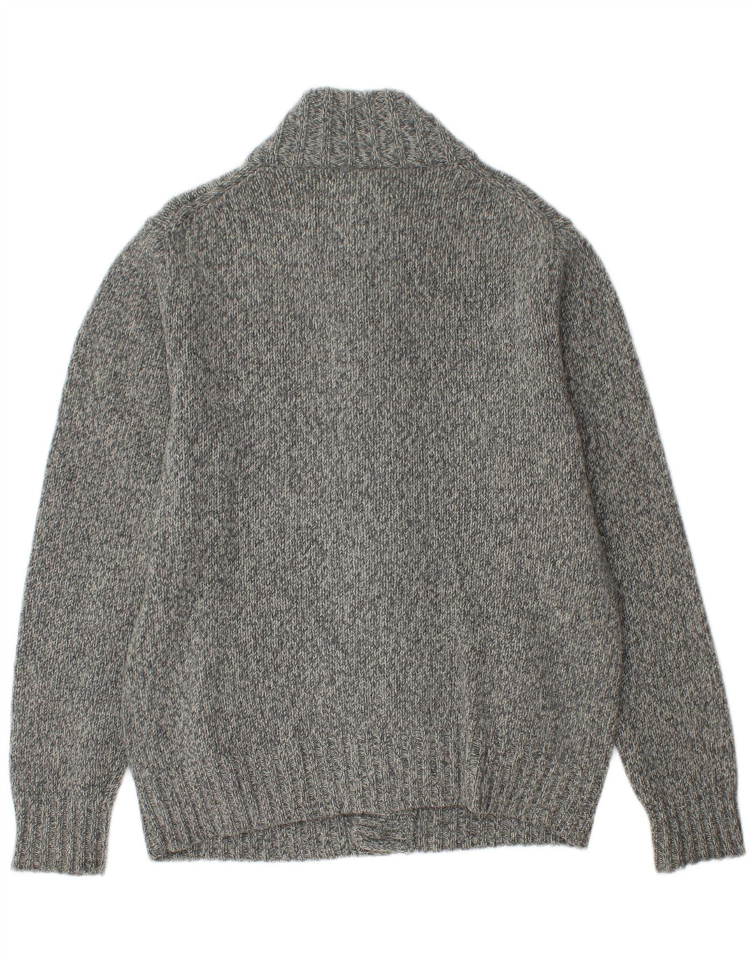 McNeal Mens Cardigan Sweater XL Grey Flecked Lambswool