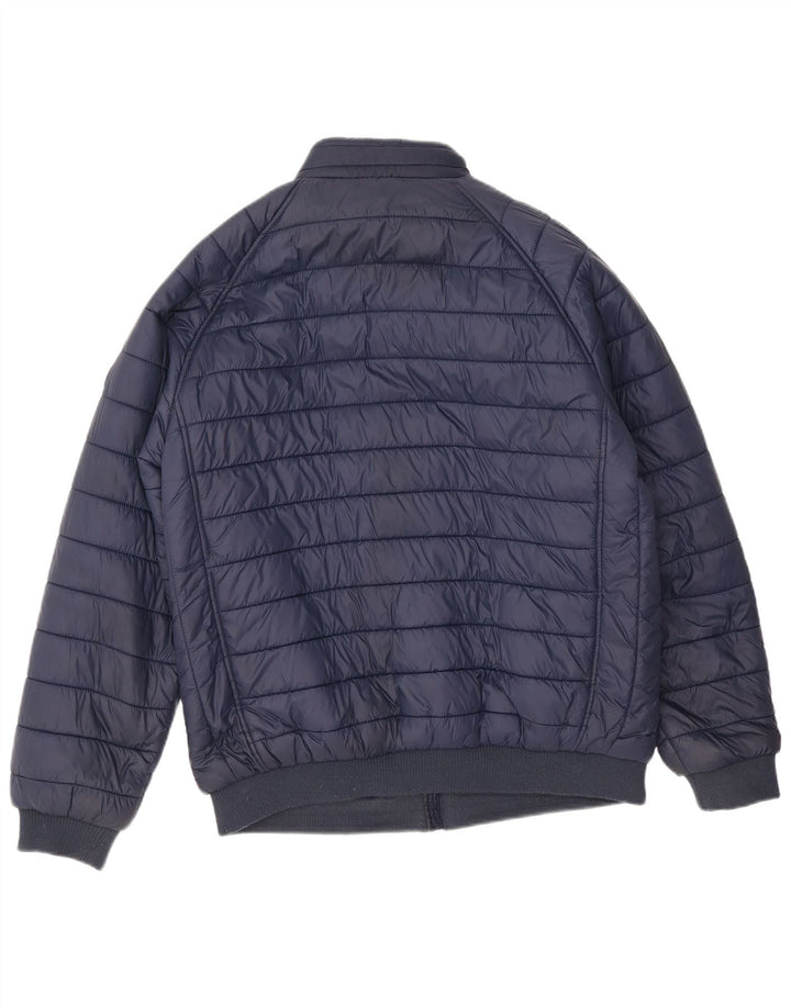 U.S. Polo Assn. Mens Padded Jacket UK 38 Medium Navy Blue Nylon