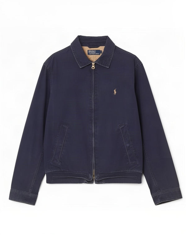 Giubbotto bomber da uomo Polo Ralph Lauren UK 40 grande cotone blu navy