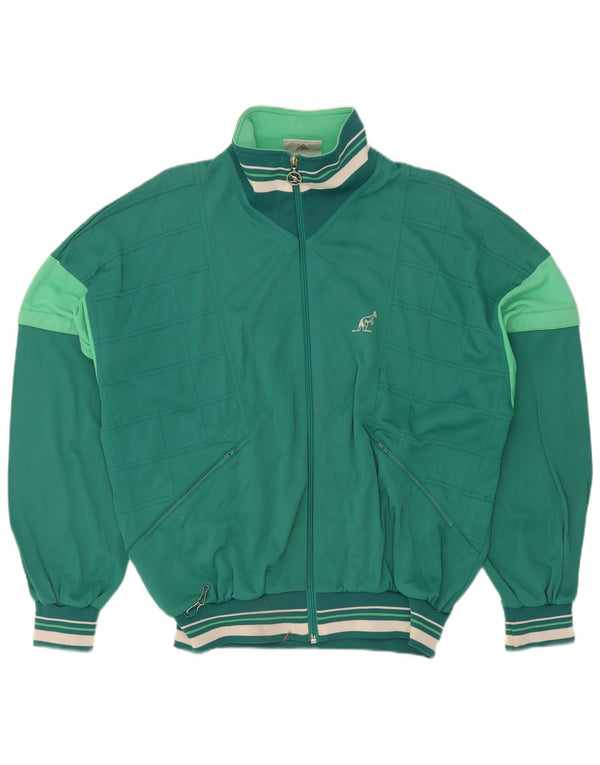 AUSTRALIAN L'ALPINA Mens Tracksuit Top Jacket IT 50 Medium Green