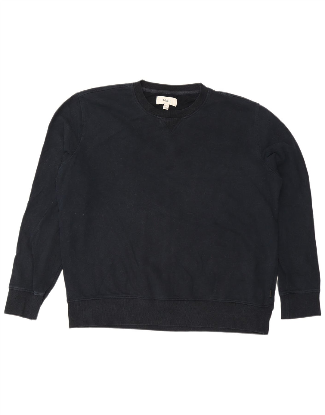Marks & Spencer Mens Sweatshirt Jumper 2XL Navy Blue Cotton