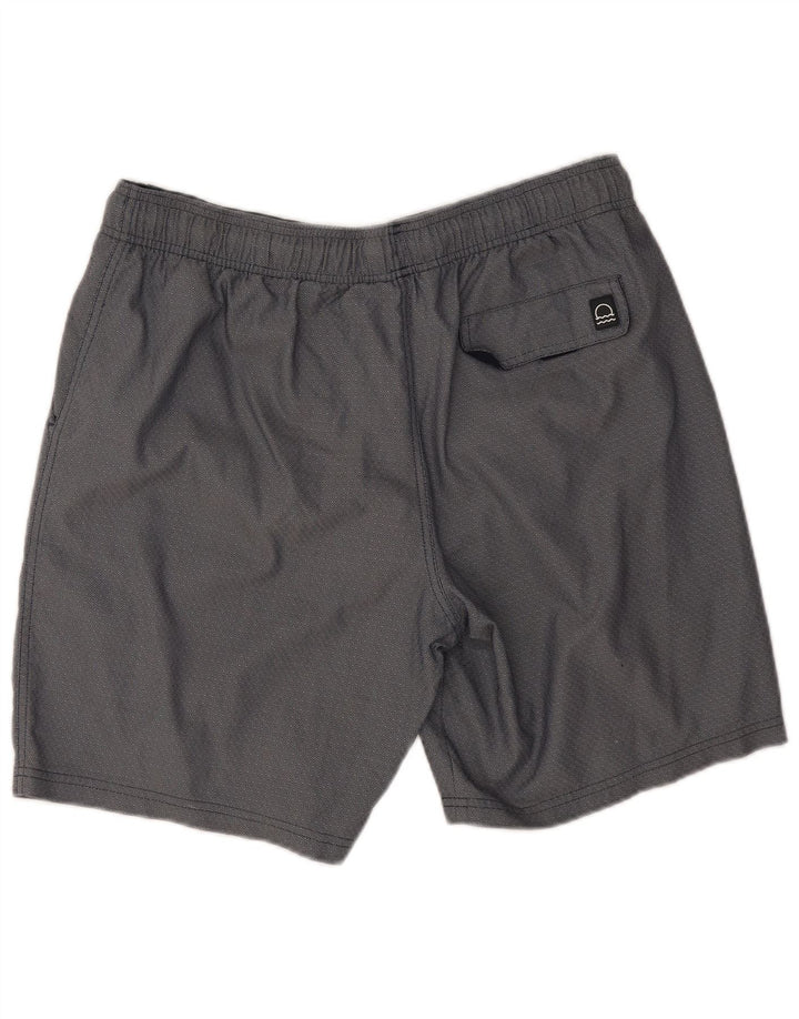 Marks & Spencer Mens Sport Shorts Large Navy Blue Geometric Cotton