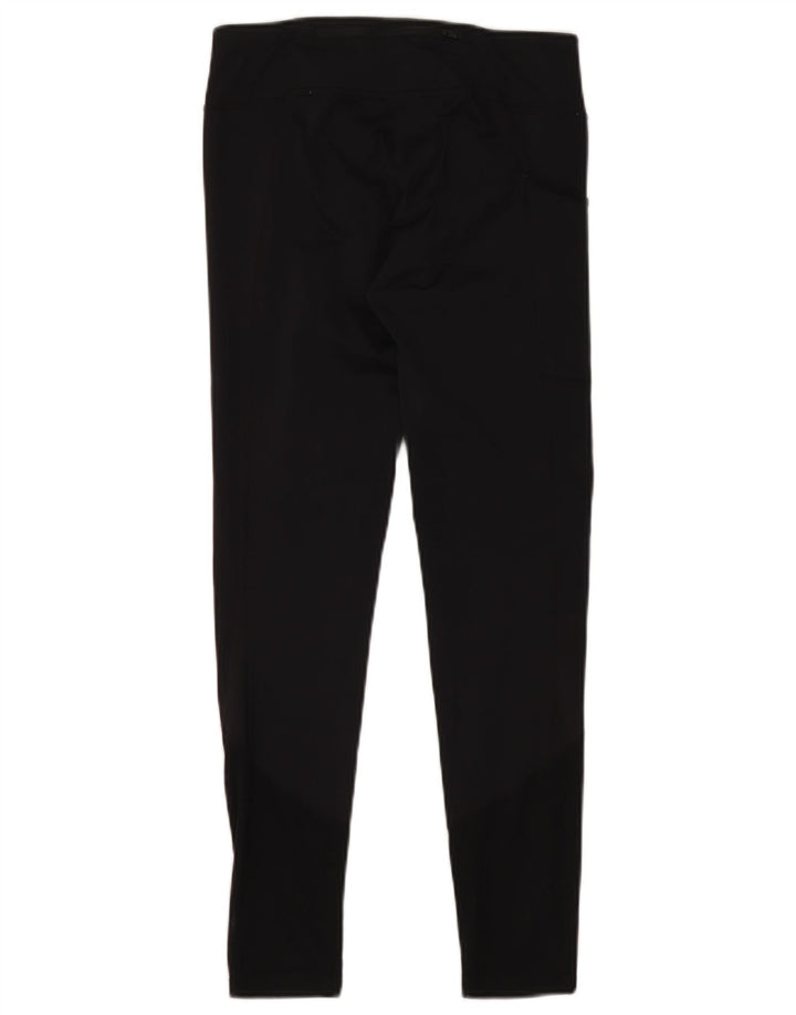 Nike Womens Dri Fit Leggings UK 10 Small  Black Polyester