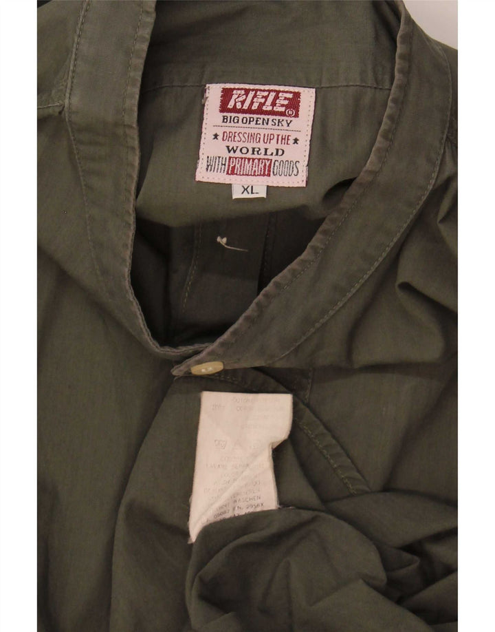 Rifle Herreskjorte XL Khaki Bomuld