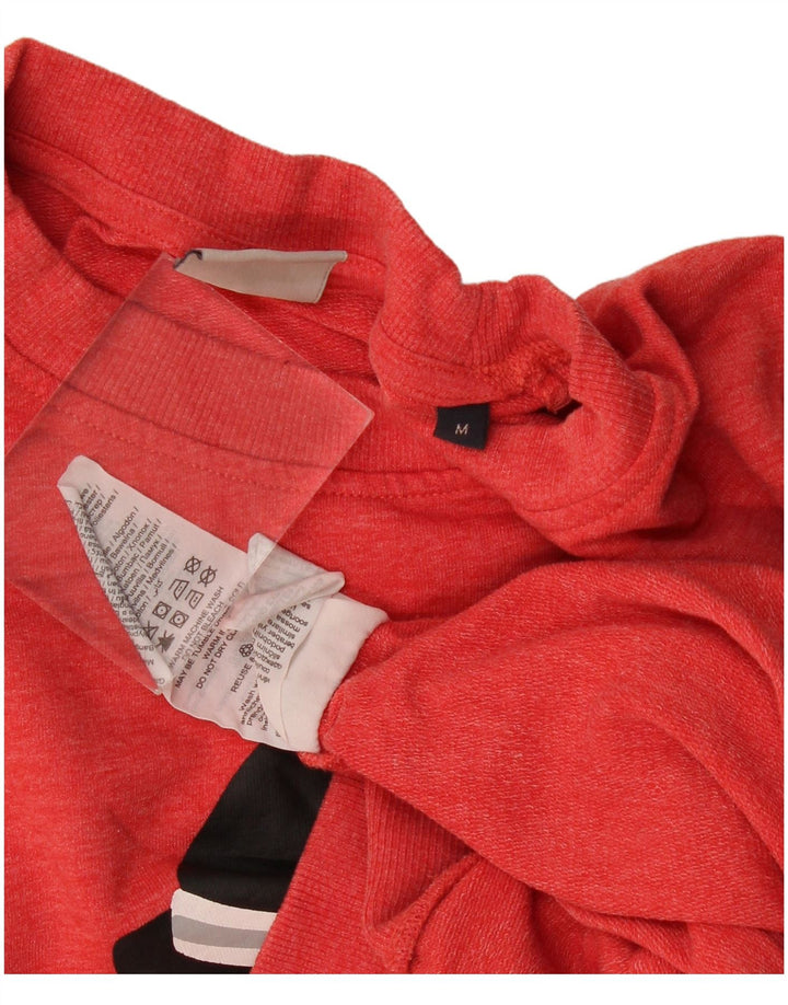Jack & Jones Herren-Sweatshirt mit Grafik, Mittelrot, Polyester, Winter