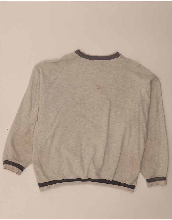 Berto Lucci Herre Princeton Sweatshirt Jumper Medium Grå Colourblock
