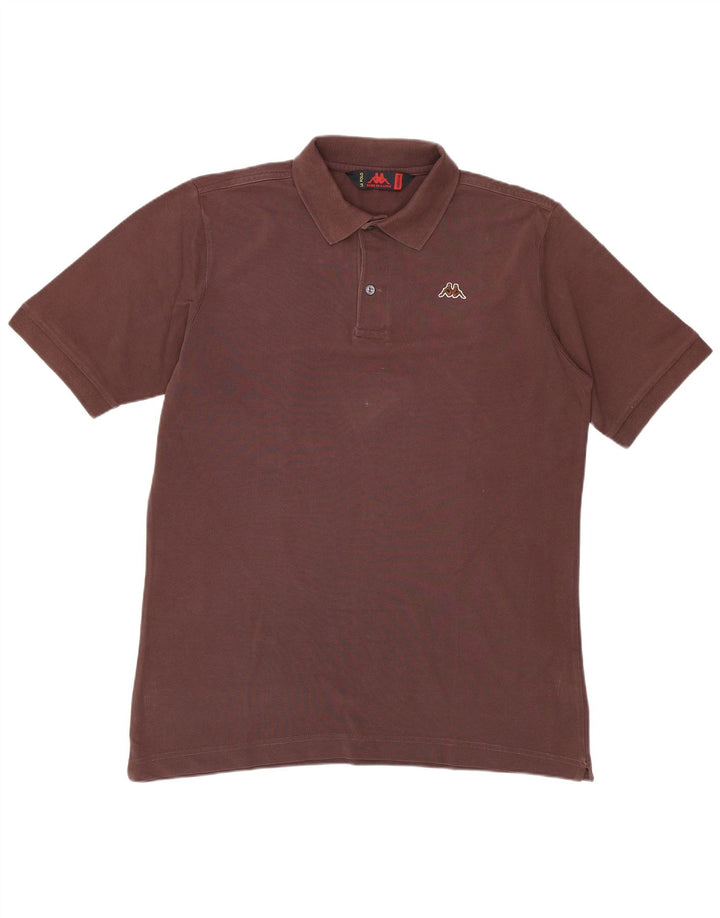 KAPPA Poloshirt til mænd Medium brun bomuld