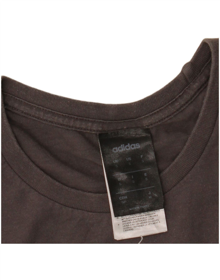 Adidas Mens Graphic T-Shirt Top Small Grey Cotton