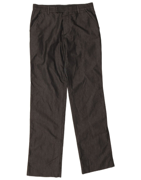Zara Ανδρικό ίσιο παντελόνι EU 42 Large W32 L34 Μαύρο βαμβακερό
