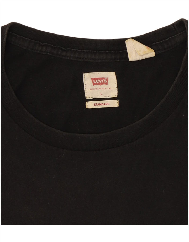 Levi's Herre Standard T-Shirt Top Stor Sort