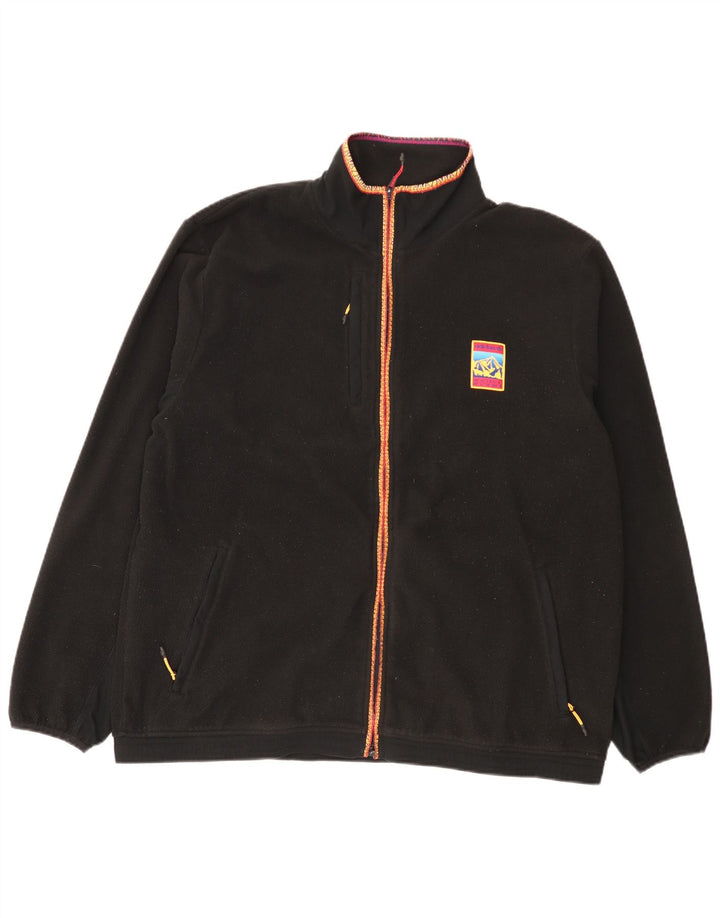 Męska kurtka polarowa Adidas UK 42 XL Czarny poliester