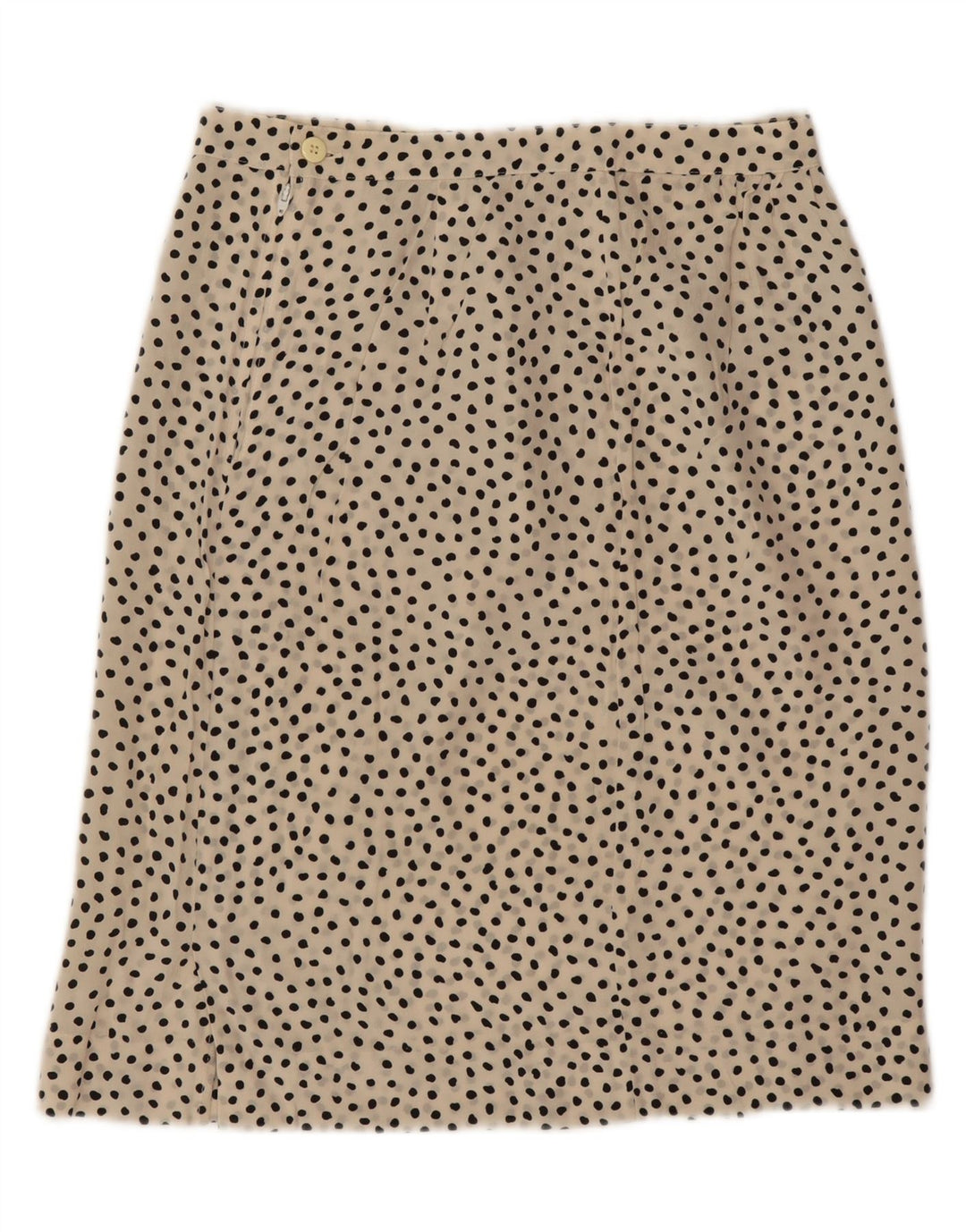 ANDREA MARE Womens Midi Skirt IT 46 Large W28  Off White Spotted Vintage Andrea Mare and Second-Hand Andrea Mare from Messina Hembry 