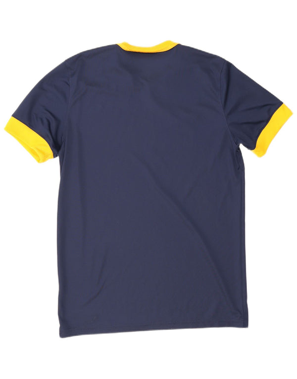 Nike Mens Dri Fit T-Shirt Top Large Navy Blue Colourblock