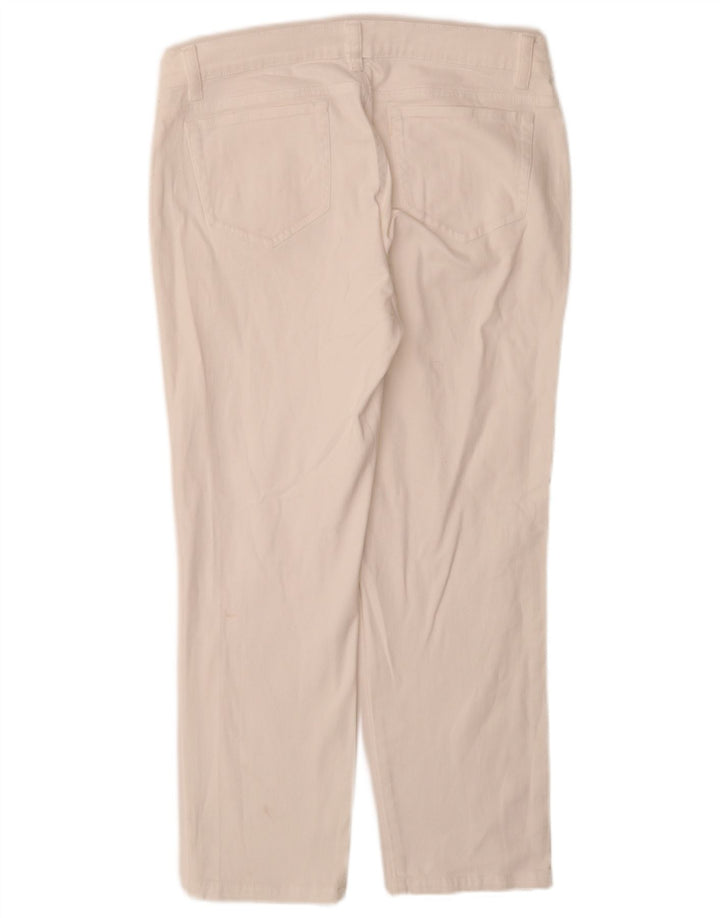 Orvis Womens Straight Jeans US 10 Large W30 L28 White Cotton