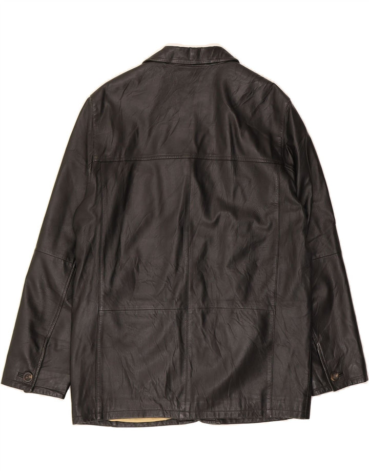 BUGATTI Mens Leather Jacket EU 48 Medium Black Leather Vintage Bugatti and Second-Hand Bugatti from Messina Hembry 