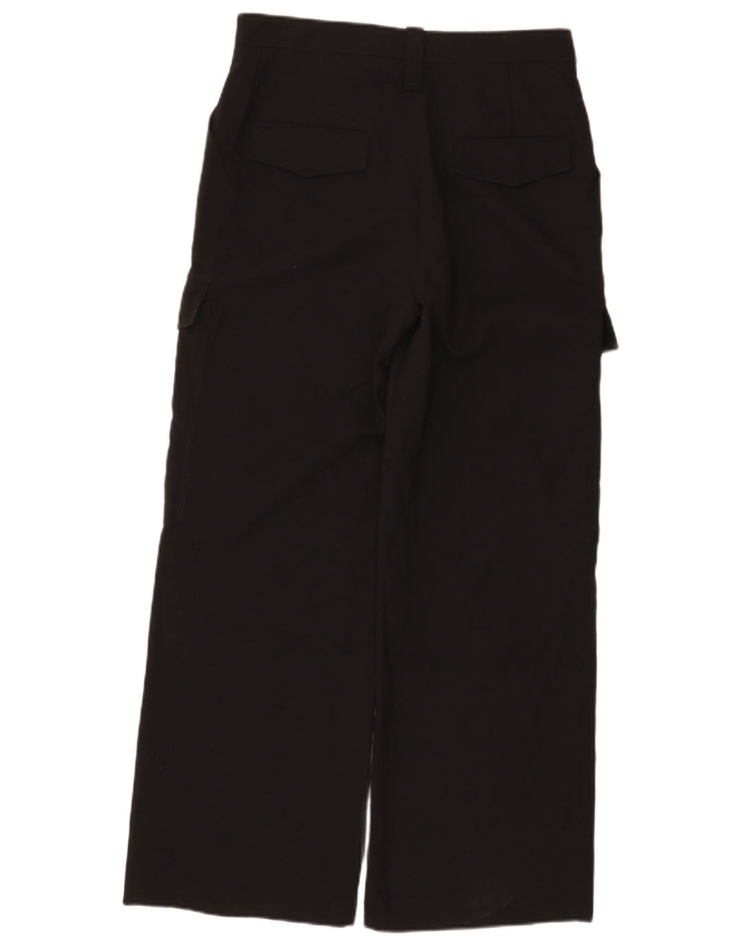 Zara Womens Wide Leg Cargo Trousers Medium W28 L30 Black