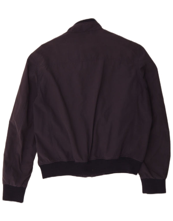 Brooksfield Mens Bomber Jacket UK 40 Large Navy Blue Colourblock Polyamide