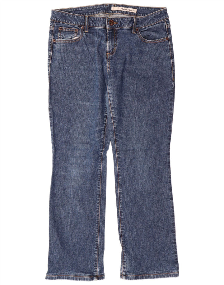 DKNY Womens Bootcut Jeans US 14 XL W36 L30 Blue Cotton