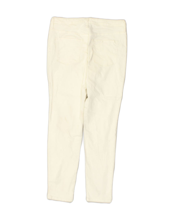 MOSSIMO Womens High Rise Skinny Jeans US 12 Large W31 L29 White Cotton | Vintage Mossimo | Thrift | Second-Hand Mossimo | Used Clothing | Messina Hembry 