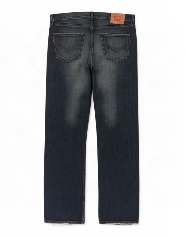 Levi's Womens 508 Straight Jeans W34 L34 Blue Cotton