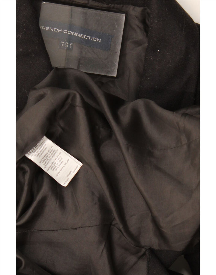 French Connection Chaqueta tipo blazer larga extragrande para mujer UK 6 XS Negro